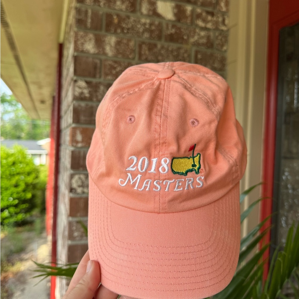 Masters Golf American Needle Orange Hat Classic Design